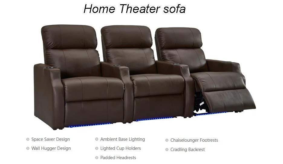 Wholesale Hot Sale Home Theater Sofa Manual/Electric Recliner Living Room Sofa Chair