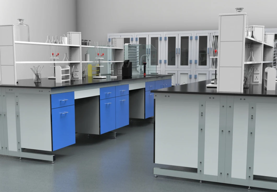 Best Quality & Low Price Steel Wood Physics High School Chemistry Island Laboratory Furniture/