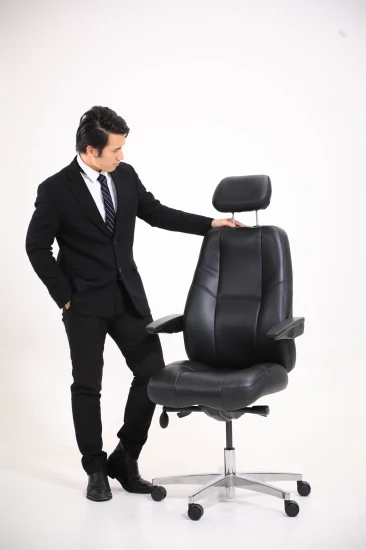 Cadeira de escritório ergonômica de mecanismo funcional comercial com encosto alto